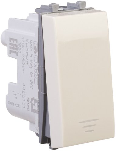 Выключатель модульный DKC Avanti 1-кл. 1 мод. ванильная дымка фото Выключатель модульный DKC Avanti 1-кл. 1 мод. ванильная дымка картинка